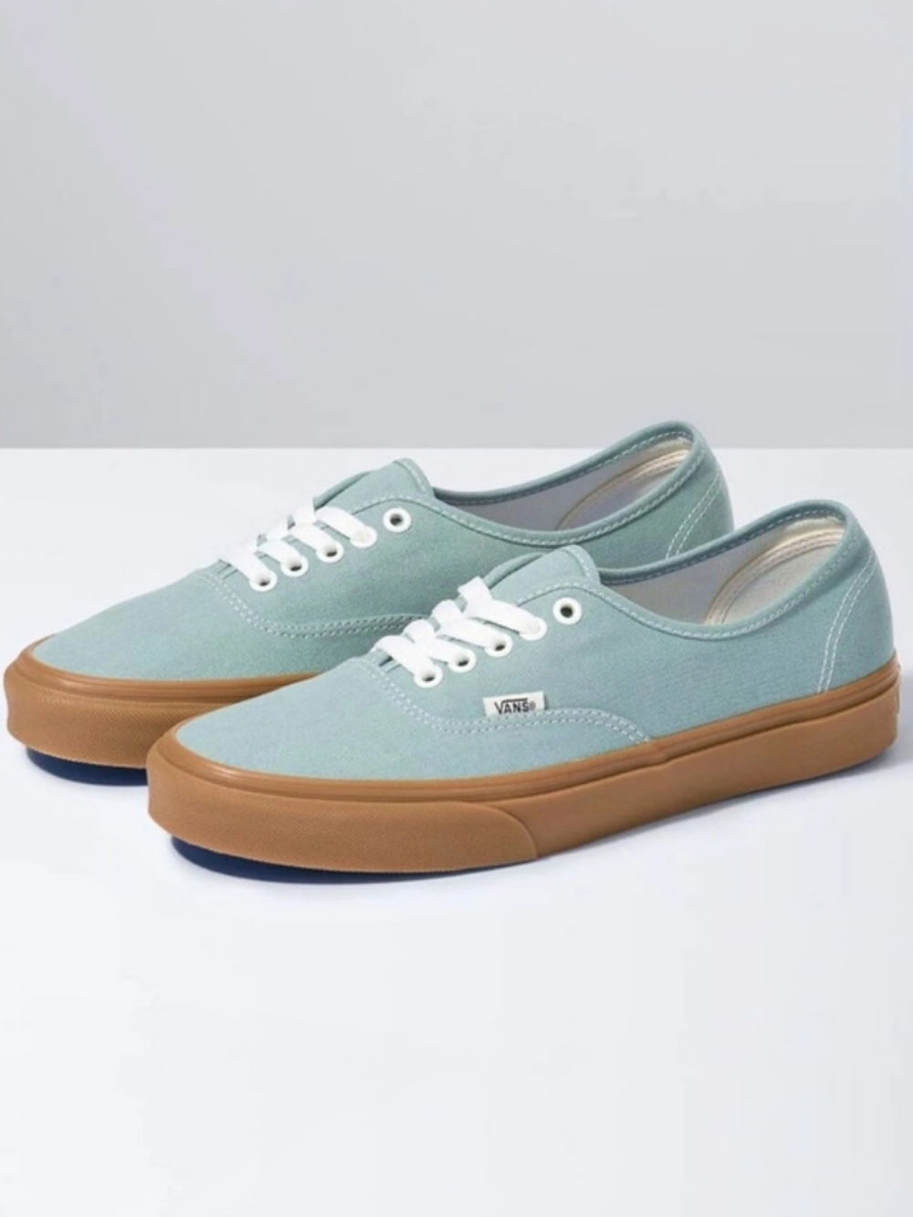 Vans Gum Sole Sneakers - Blue Surf/Marshmallow Size 12W/10.5M